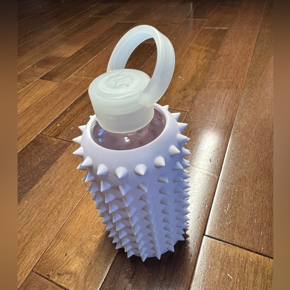 BKR Glass Water Bottle Spiked Heather (Opaque Concrete Gray) Little 16oz/500ml
